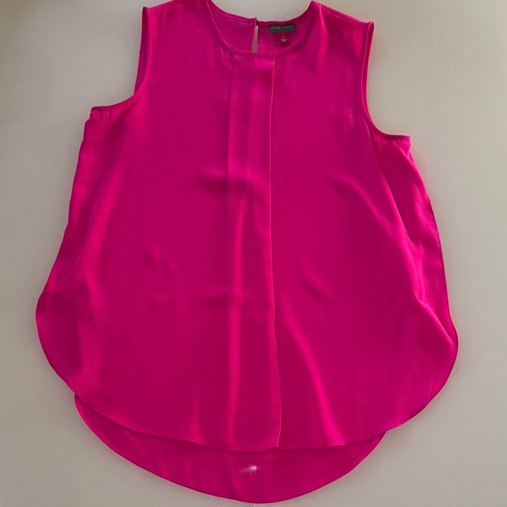 Vince Camuto Pink Sleeveless Relaxed Tank Top